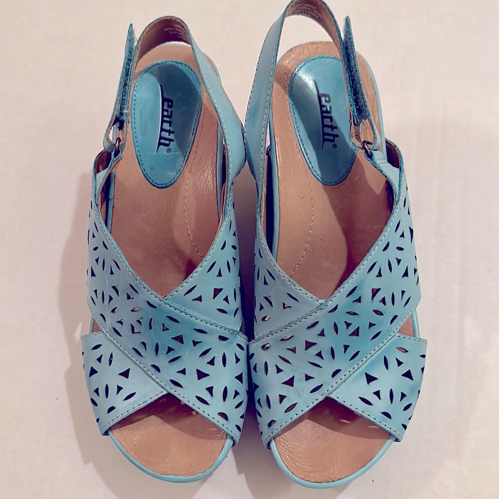 Earth Aries cork Wedge Sandals